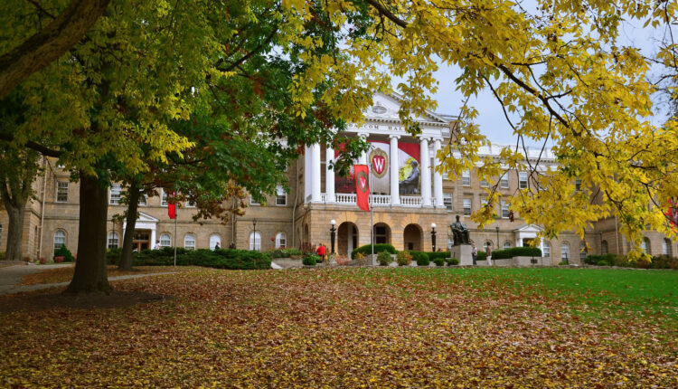 Bascom Hall on the UW Madison campus in fall