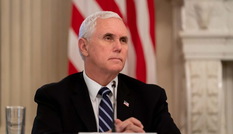 Vice President Mike Pence participates in a roundtable with executives in the State Dining Room of the White House Wednesday, April 29, 2020, to discuss a plan to reopen America. (Official White House Photo by Andrea Hanks)