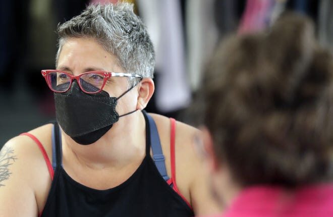 Kathy Flores listens during a Diverse + Resilient staff meeting on Thursday, June 9, 2022 in Appleton, Wis.  Wm. Glasheen USA TODAY NETWORK-Wisconsin