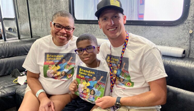 Boy helps Brown put new spin on 'Let's go, Brandon' chant
