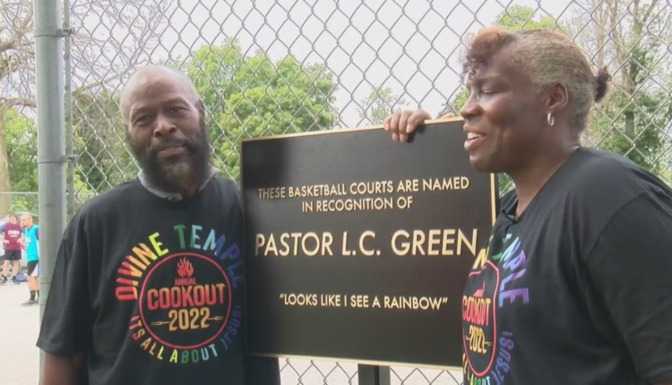 Fisk Park basketball courts dedicated to Pastor LC Green
