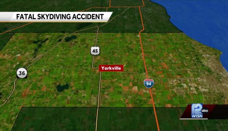 Skydiver lands in Racine County pond, dies at scene
