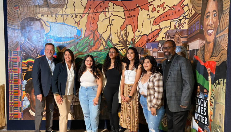Check out the Milwaukee Public Museum's new third-floor mural