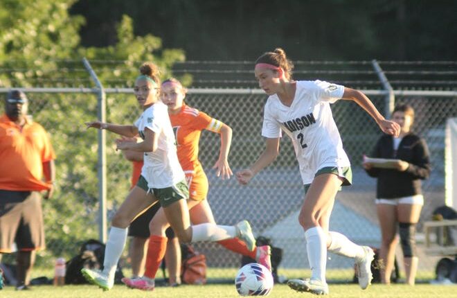 Madison's Jada Neal (2) was a key part in the Lady Rams 7-0 victory over Mansfield Senior on Thursday evening.