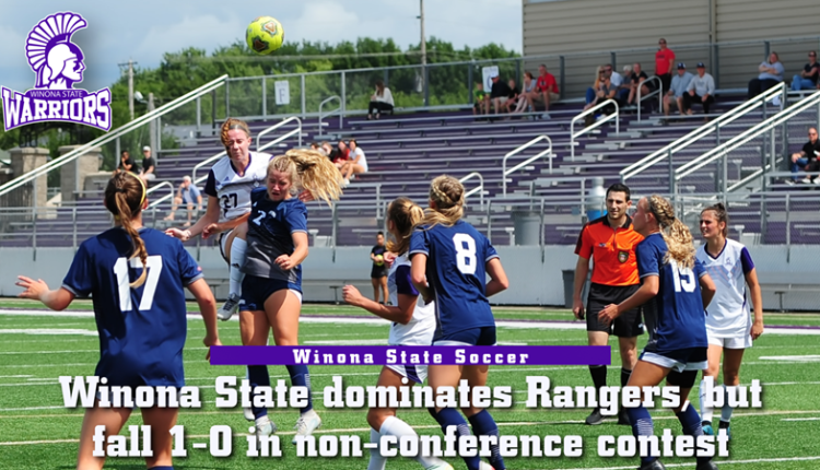 Winona State dominates Rangers, but fall 1-0 on the road