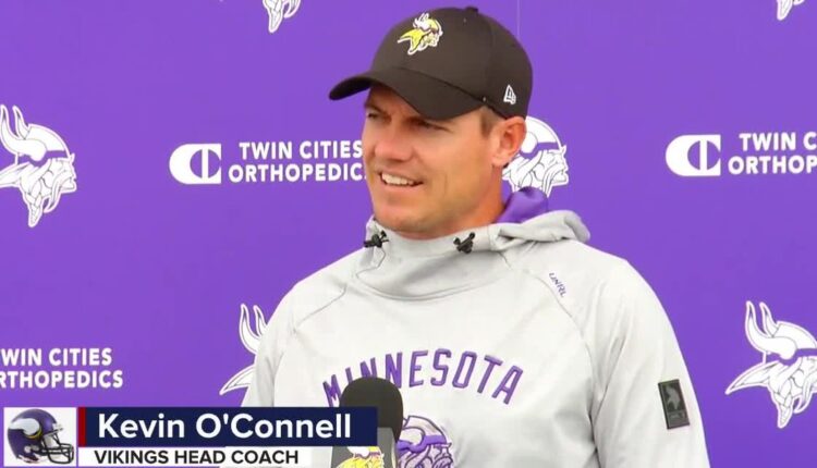 Vikings new head coach is excited for Sunday's opener against Green Bay
