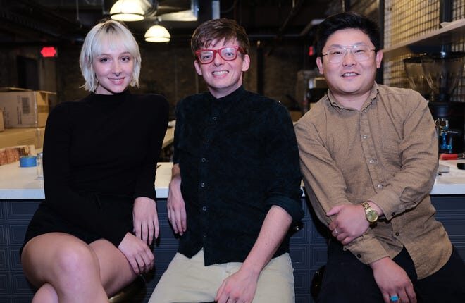 Partners Olivia Molter, founder Ryan Castelaz and Sean Liu will open their flagship Discourse Coffee cafe on Sunday at 1020 N. Broadway.