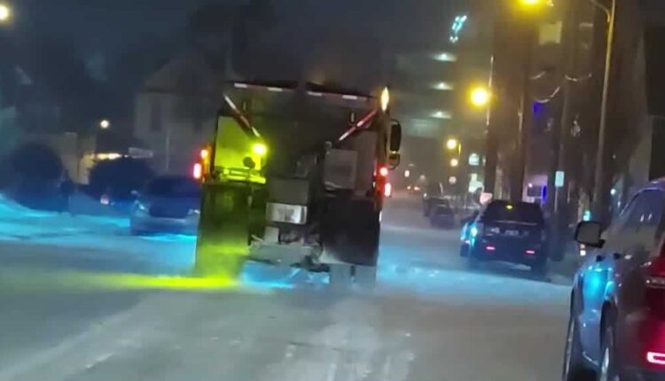 Snowy, icy roads in Milwaukee