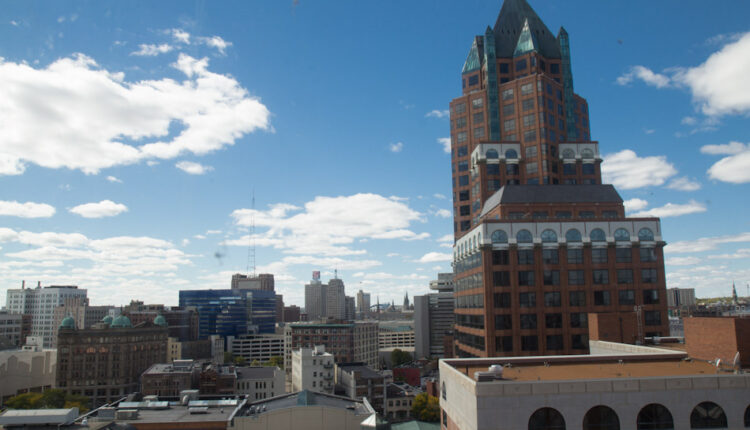 Milwaukee Center from City Hall. Photo taken September 23rd, 2012 by Erik Ljung.