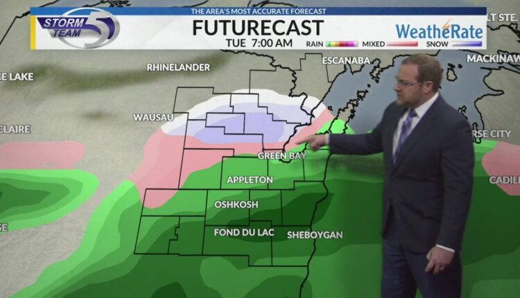  Winter mix brings icy travel early Tuesday |  WFRV Local 5
