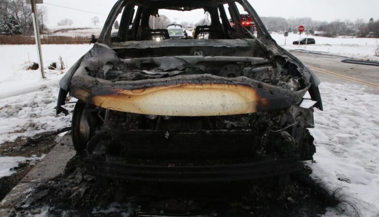 Woman died inside burning SUV that started 'going crazy'; doors wouldn't unlock