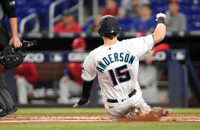 Brian Anderson played six seasons with the Marlins at third base and in right field.