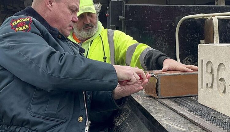 Demolition crew uncovers time capsule in Downtown Kenosha
