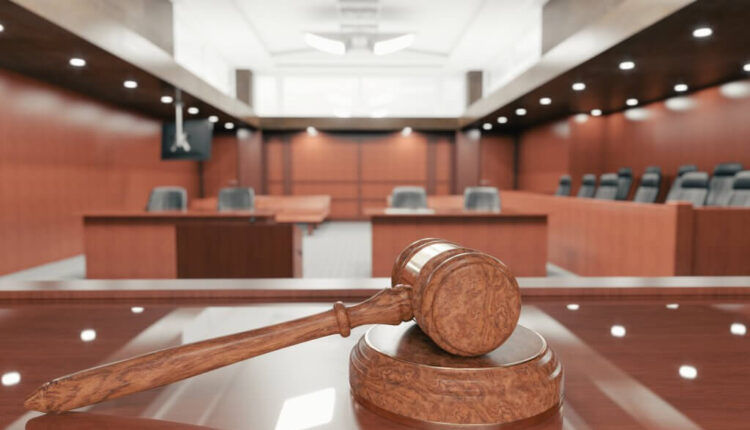 Gavel courtroom sitting vacant