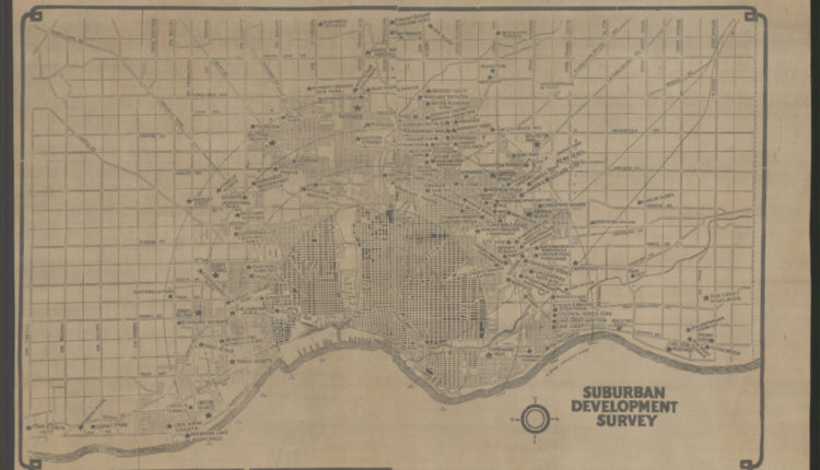 Suburban Development Survey Map