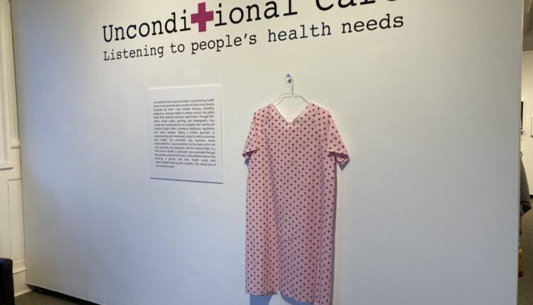 This is the gallery entrance to “Unconditional Care” at the Lewis-Clark State College Center for Arts and History in downtown Lewiston, Idaho. (Courtesy of Katrina Majkut)