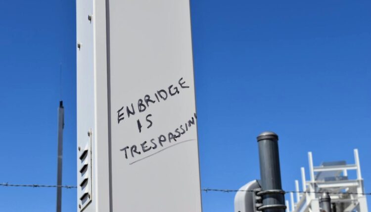 Graffiti-Enbridge-Trespassing-Laina-Stebbins-MI-Advance.jpg