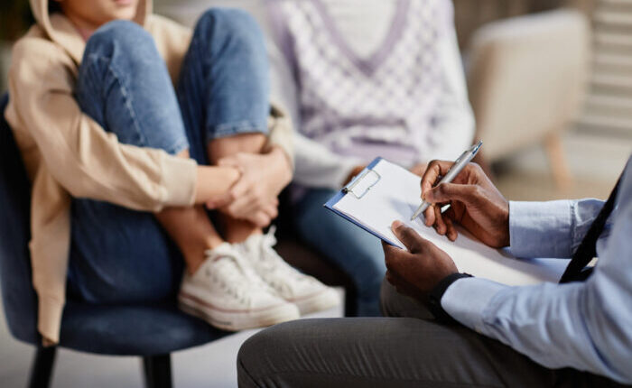 Therapy Session for Teens Close Up