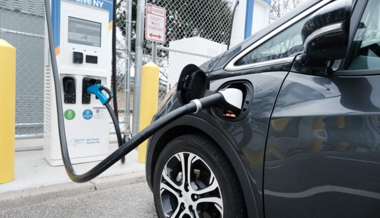 Electric car charging station