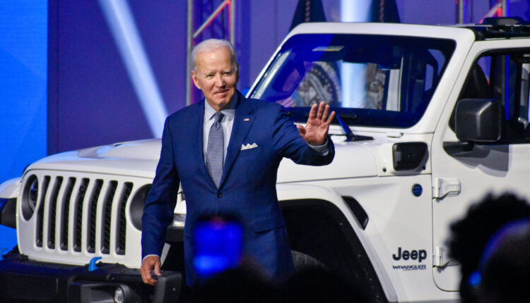 Automakers’ record profits not shared with workers, Biden says as UAW strike launches