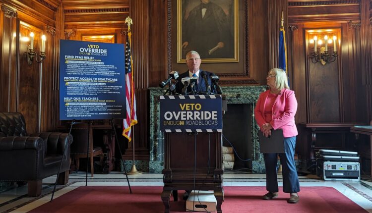 As Republicans plan veto overrides, Gov. Evers issues another lawsuit over withheld funding • Wisconsin Examiner